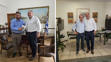 Ενθουσιασμός στην περιοδεία Κουράκη στα Χανιά - Συναντήθηκε με Σημανδηράκη και Μαλανδράκη