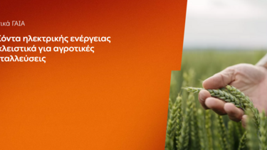 ΔΕΗ: Αγροτικά προϊόντα «ΓΑΙΑ» από 0,093€/kWh σταθερή τιμή για 2 χρόνια - Έως 26 Ιουνίου η δυνατότητα αιτήσεων 