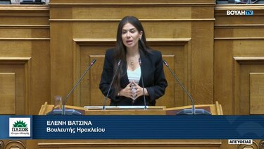 Ελένη Βατσινά: Ένα κρίσιμο νομοσχέδιο για την οικονομική ζωή της Κρήτης ... με λογική "fast food"!