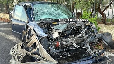 Σφοδρή σύγκρουση οχημάτων τα ξημερώματα, στο Ναύπλιο - 5 τραυματίες