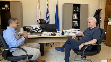 Χερσαία Ζώνη Λιμένα, Αεροδρόμιο Ηρακλείου και ΒΟΑΚ, στο επίκεντρο της συνάντησης Καλοκαιρινού - Σενετάκη 