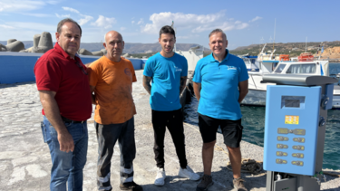 Τοποθέτηση pillars στο λιμάνι του Κουρεμένου