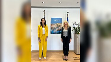 Την Υφυπουργό Τουρισμού Έλενα Ράπτη συνάντησε η Κατερίνα Σπυριδάκη