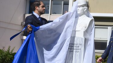 Στα αποκαλυπτήρια προτομής για την Ευαγγελία Ανδρεαδάκη, ο Γ. Κεφαλογιάννης