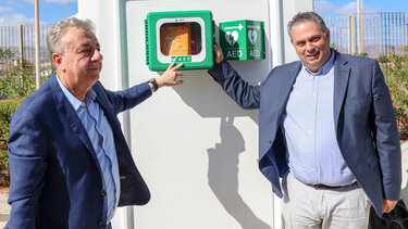 Παρουσίαση εξωτερικών απινιδωτών στο Παγκρήτιο Στάδιο