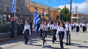 Λαμπρός ο εορτασμός της 28ης Οκτωβρίου και στο Οροπέδιο Λασιθίου 