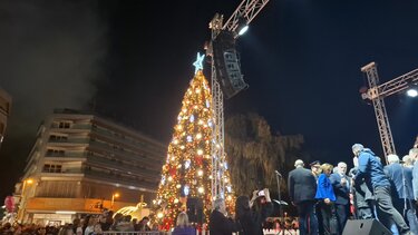 Χριστουγεννιάτικο δέντρο, Ηράκλειο, Φωταγώγηση