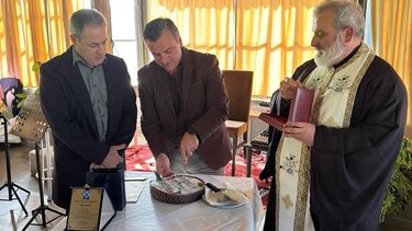 Τροχαία Ηρακλείου, Κοπή πίτας