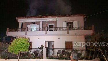 Μεγάλη φωτιά σε σπίτι στη Σούδα