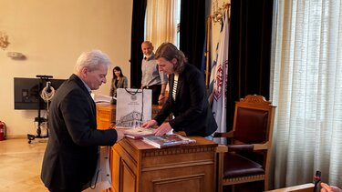 Οι μαθητές του Γενικού Λυκείου Montgrand Μασσαλίας στη Λότζια