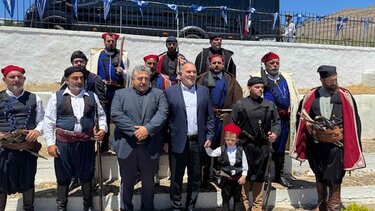 Γ. Κουράκης: «Τιμούμε τον Ιερό Τόπο απ΄ όπου άναψε η Φλόγα της Επανάστασης του 1821 στο νησί μας»