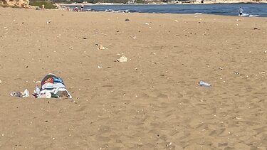 Σκουπίδι, παραλία