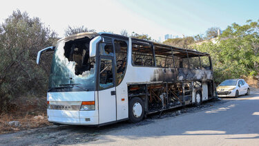 Λεωφορείο φωτιά Ηράκλειο