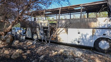 Λεωφορείο φωτιά Ηράκλειο