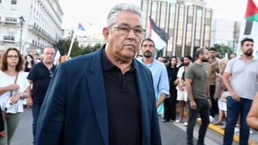 Κουτσούμπας στο συλλαλητήριο για την Παλαιστίνη