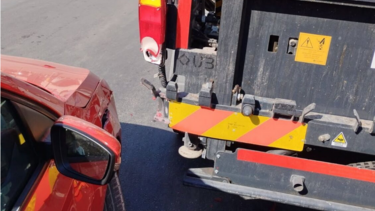 τροχαίο απορριμματοφόρο