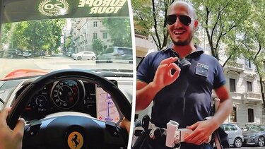 Αστυνομικοί σταμάτησαν Ferrari για να... θαυμάσουν την μηχανή της