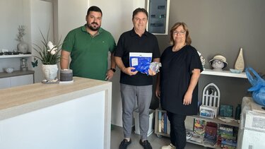 To "ευχαριστώ" του Δήμου Αγίου Βασιλείου, για τη δωρεά των προστατευτικών μάσκών