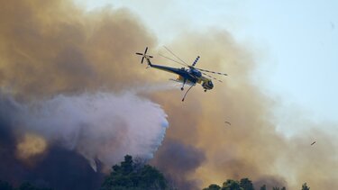 φωτιά, ελικόπτερο