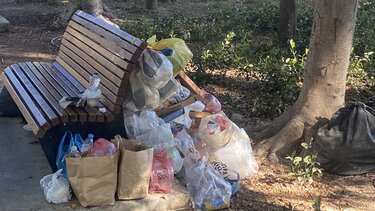 Πάρκο Γεωργιάδη, Άστεγοι