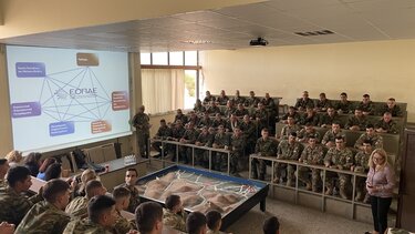 Ενημέρωση για την πρόληψη των εξαρτήσεων στη Σχολή Εφέδρων Αξιωματικών Πεζικού