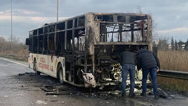 Φωτιά λεωφορείο Θεσσαλονίκη