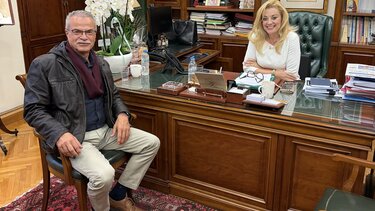 Εποικοδομητική συνάντηση Δήμαρχου Πλατανιά με την Πρόεδρο του Ταμείου Παρακαταθηκών και Δανείων