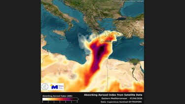 Αφρικανική σκόνη, Δορυφόρος 