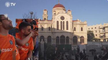 ΟΦΗ: Το δέος Μπαϊνοβιτς και Βούκοτιτς στην όψη του Αγίου Μηνά - Βίντεο