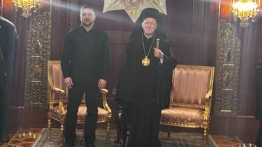 Κοινό μήνυμα ειρήνης και ενότητας απηύθυναν ο Οικουμενικός Πατριάρχης Βαρθολομαίος και ο Ζελένσκι 