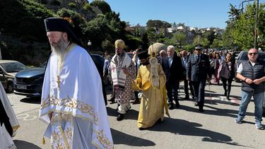 Στις εκδηλώσεις της επετείου Ανακομιδής των Ιερών Λειψάνων του Αγίου Μύρωνα ο Αλέξης Καλοκαιρινός