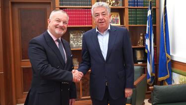 Αποχαιρετιστήρια επίσκεψη του Βρετανού Πρέσβη στον Περιφερειάρχη Κρήτης