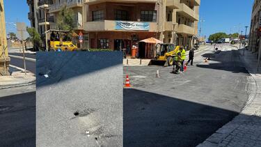 Η ασφαλτόστρωση στη Γιαμαλάκη και τί ισχύει με τις “τρύπες” στην άσφαλτο!