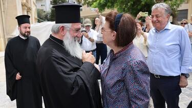 Λίνα Μενδώνη, Αρχιεπίσκοπος Ευγένιος