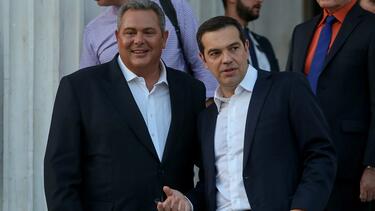 Αλέξης Τσίπρας, Πάνος Καμμένος