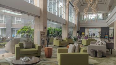 hotel lobby