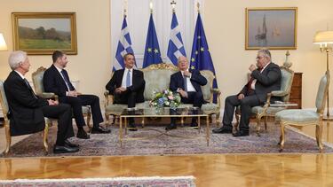 Η δεξίωση στο Προεδρικό Μέγαρο για την 52η επέτειο αποκατάστασης της Δημοκρατίας