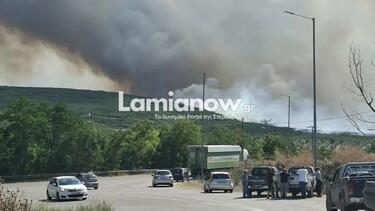 Μεγάλη φωτιά στο Καλαπόδι Φθιώτιδας – Ηχησε το 112, ζητήθηκε εκκένωση οικισμών