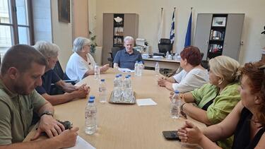 Συνεχίζονται οι συναντήσεις του Δημάρχου Ηρακλείου Αλέξη Καλοκαιρινού με εκπροσώπους συλλόγων της πόλης