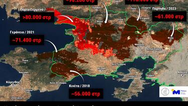 Δυτική Αττική: Πάνω από 480.000 στρέμματα καμένα από δασικές πυρκαγιές τα τελευταία 9 χρόνια!