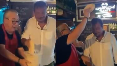 Ο Αταμάν σε κέφια στη Σύμη