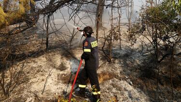 Σίβηρη Χαλκιδικής: Ένας πυροσβέστης στο νοσοκομείο με αναπνευστικά προβλήματα