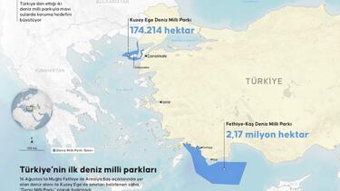 Η Τουρκία δημοσίευσε χάρτη για τα θαλάσσια πάρκα - Ποια νησιά "έβαλε στο μάτι" η Άγκυρα