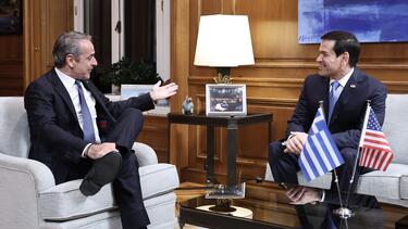 H επίσκεψη του Μάρκο Ρούμπιο στο Μέγαρο Μαξίμου και η συνάντηση με τον Κυριάκο Μητσοτάκη