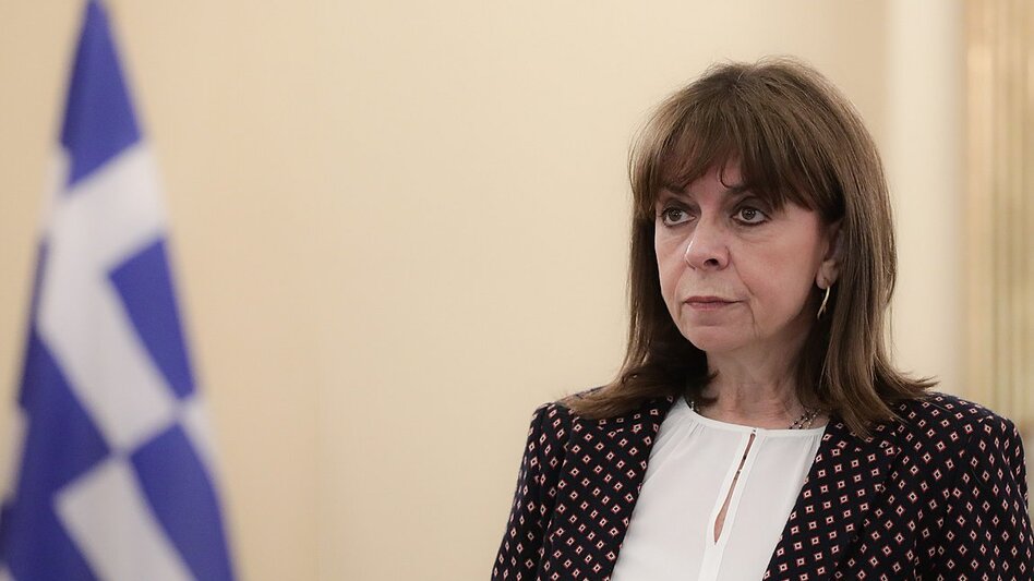 Στην τελετή απόδοσης της Επισκοπής Σικίνου, η Πρόεδρος της Δημοκρατίας