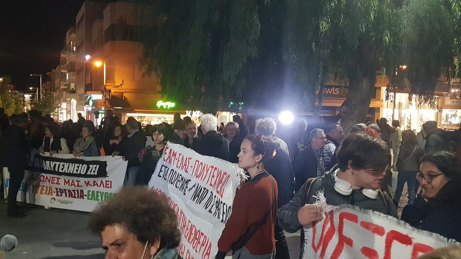 Πορεία στο κέντρο του Ηρακλείου για το Πολυτεχνείο