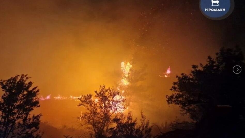 Ακυρώθηκε η εκκένωση του χωριού Απόλλωνας στη Ρόδο
