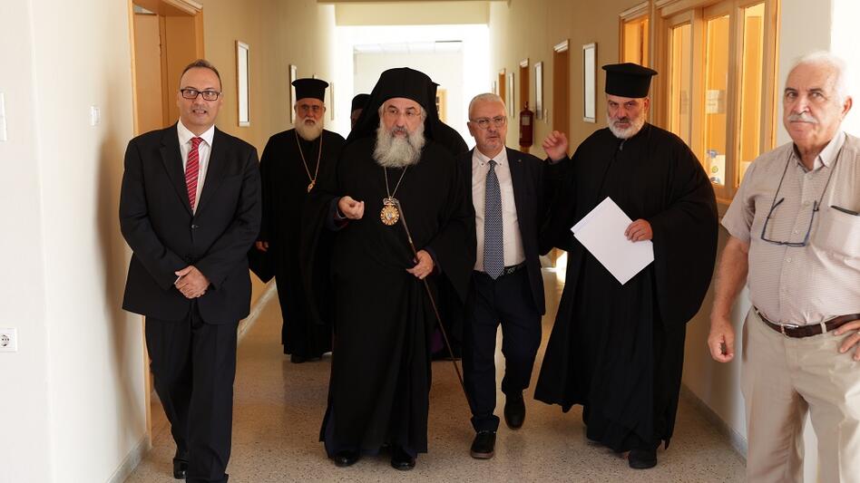 Αγιασμός στην Ανωτάτη Εκκλησιαστική Ακαδημία Κρήτης
