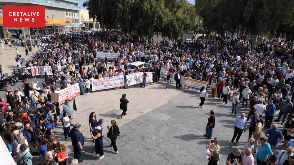 Βενιζέλειο: Βίντεο από drone, της εντυπωσιακής κινητοποίησης στο Ηράκλειο