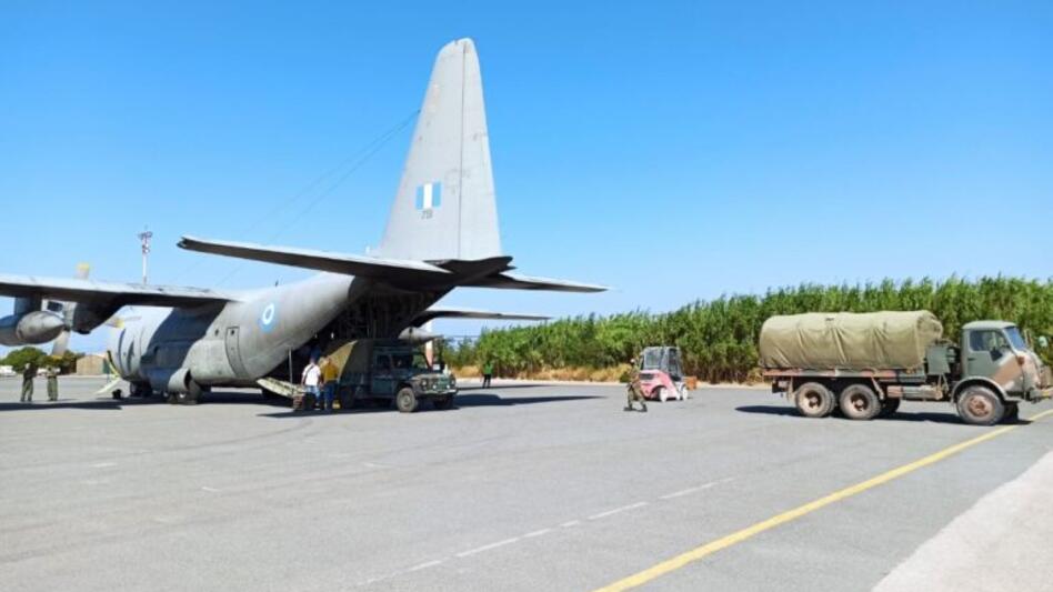 Ατύχημα με αεροπλάνο C-130 στο αεροδρόμιο Κεφαλονιάς